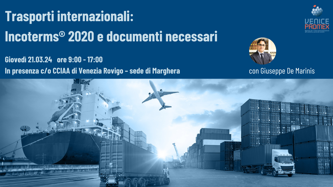 Trasporti internazionali: Incoterms 2020 e documenti necessari
